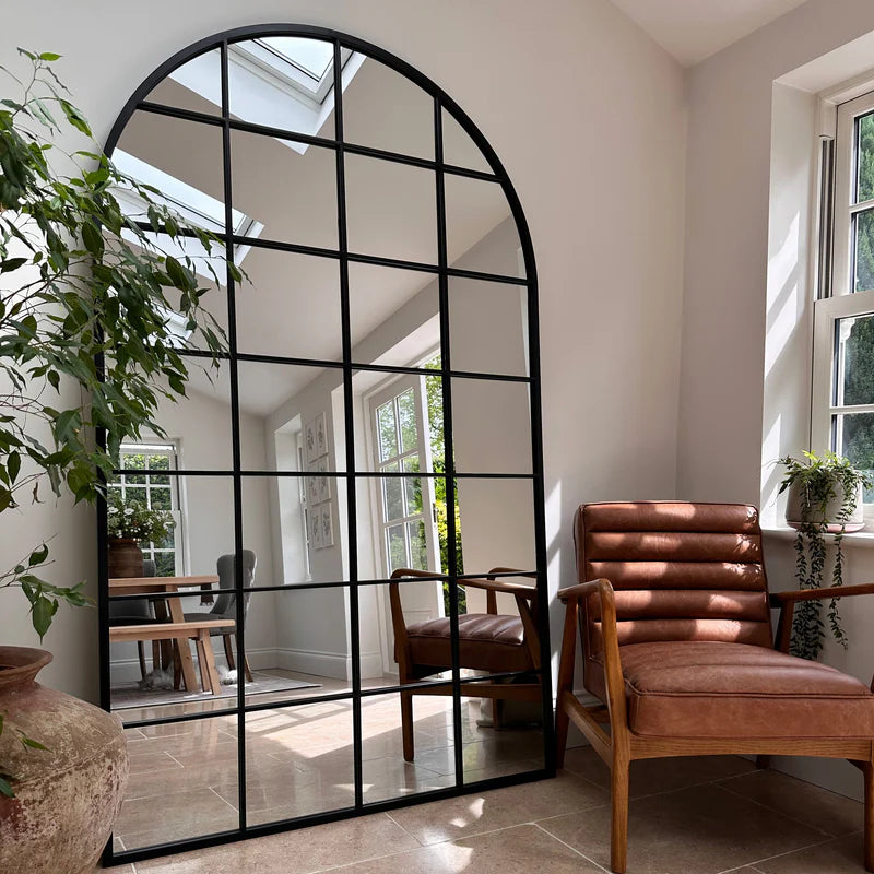 Miroir Arche Brooklyn en Métal Noir 200 cm x 120 cm
