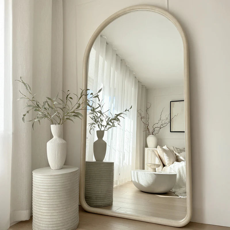 Miroir Arche Amora Plein Pied Effet Béton 190 cm x 100 cm