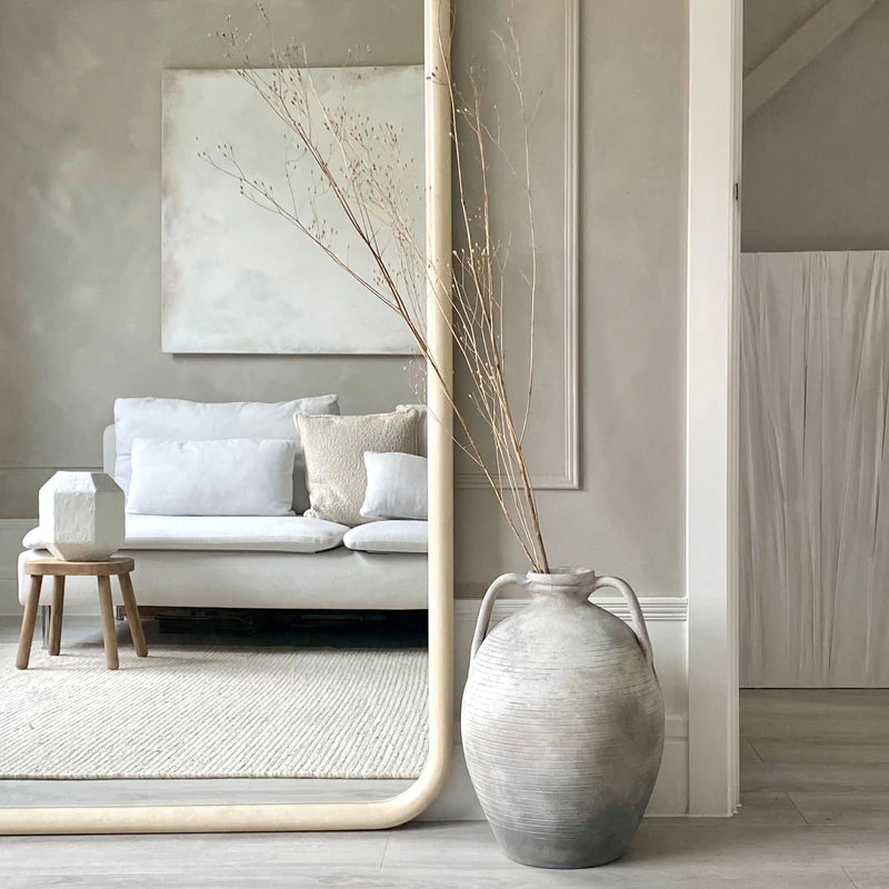 Grand Miroir Arche Amora Effet Ciment 200 cm x 120 cm