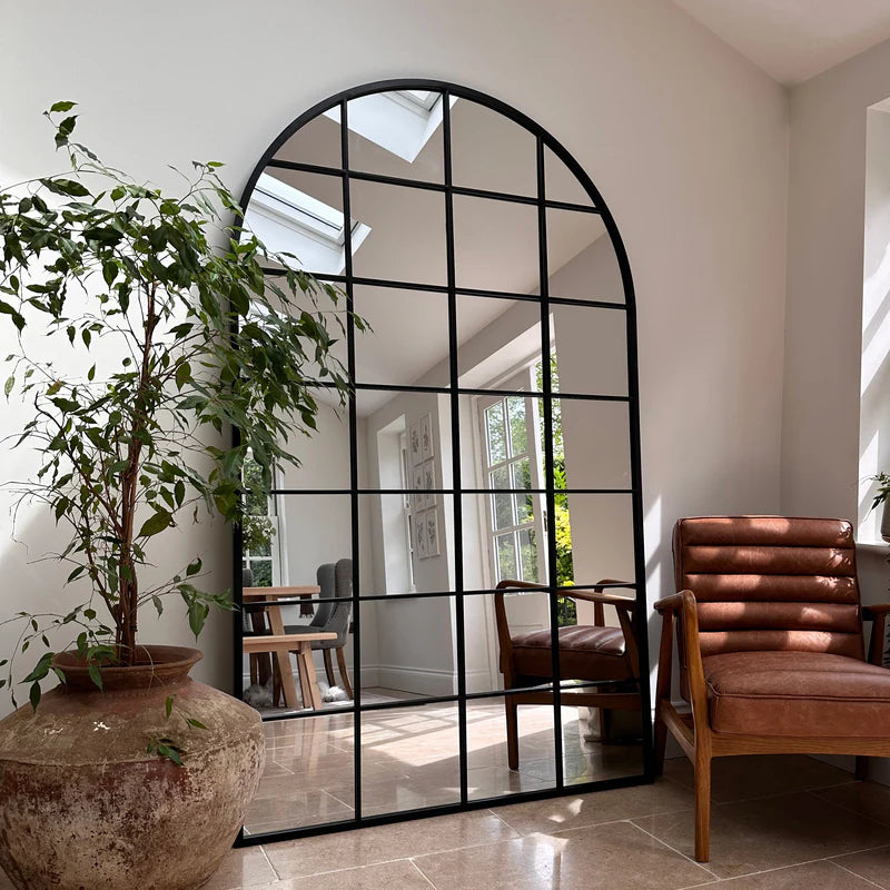 Miroir Arche Brooklyn en Métal Noir 200 cm x 120 cm